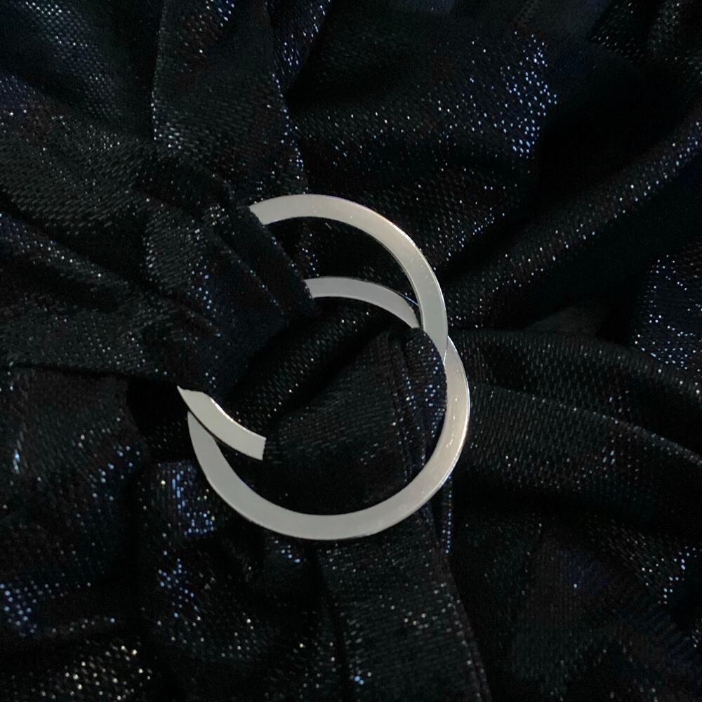 Jonathan Simkhai Black Metallic Slinky V Neck Belted Wrap Dress S $575 - Picture 11 of 12